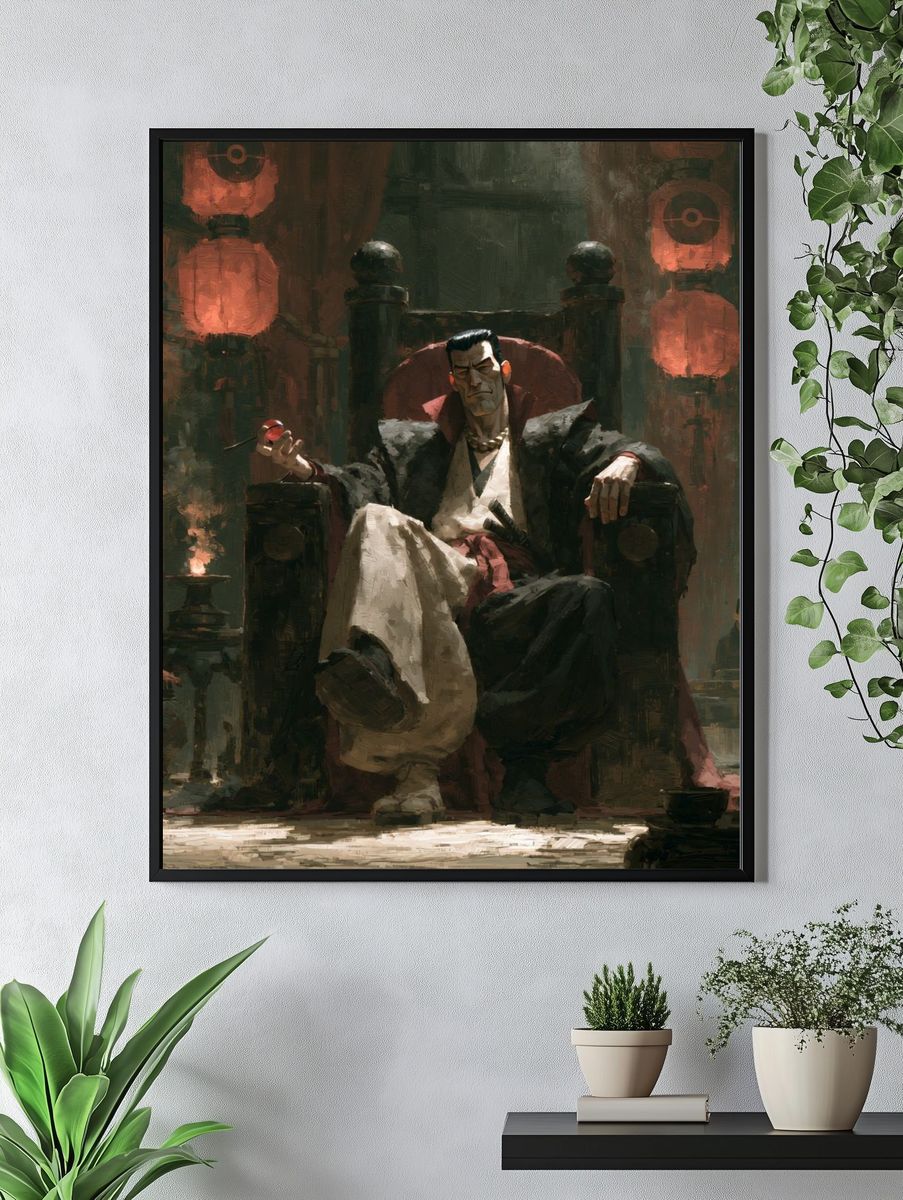 Vampire Throne Illustration Poster. — room view 4