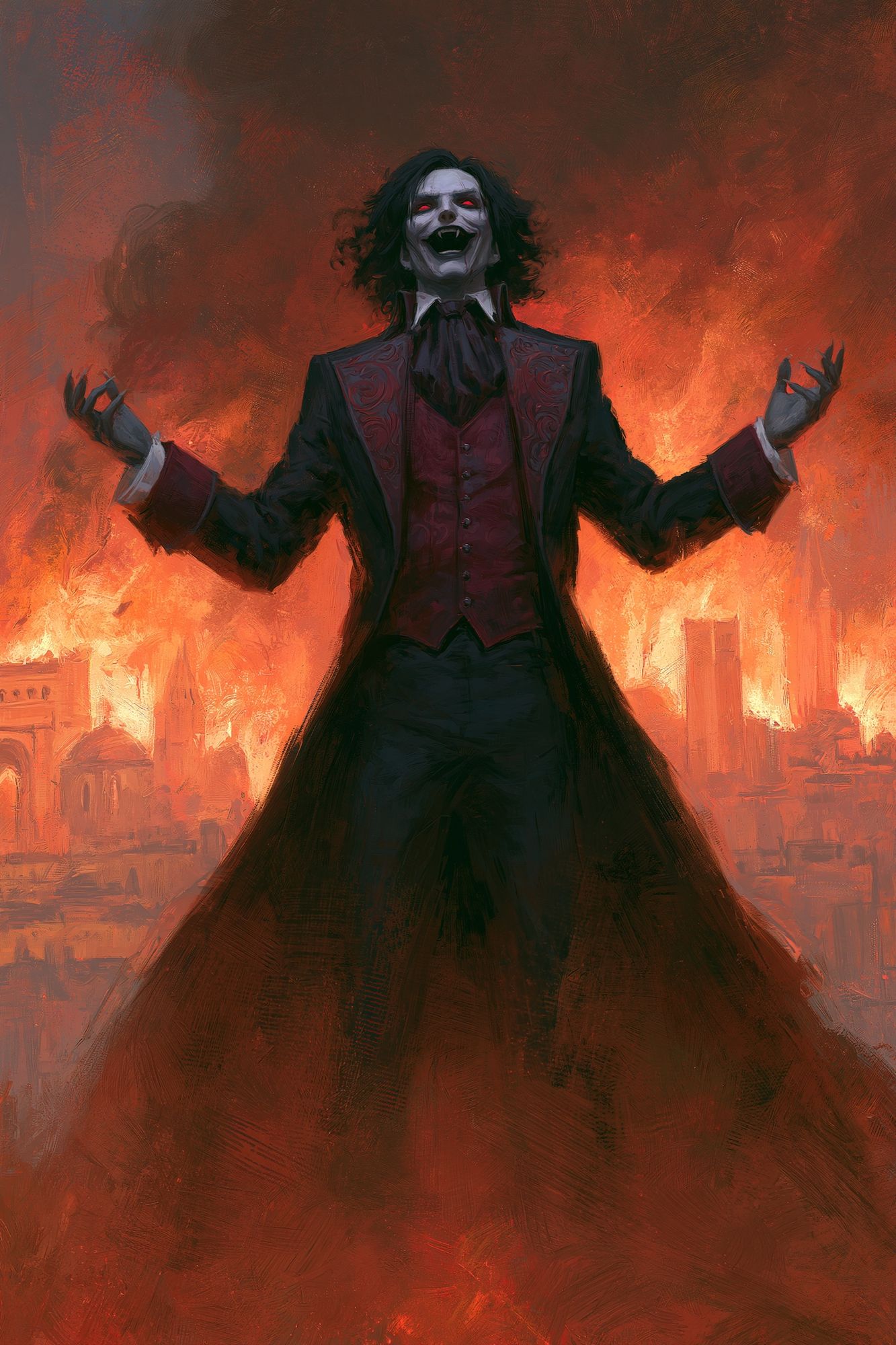Vampire Lord Gothic Illustration Poster. poster detail