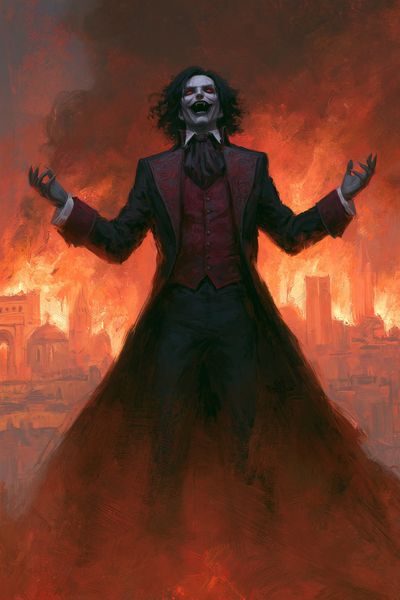 Vampire Lord Gothic Illustration Poster. poster print