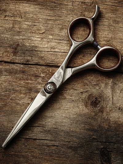 Vintage Barber Scissors Photography Poster. poster print
