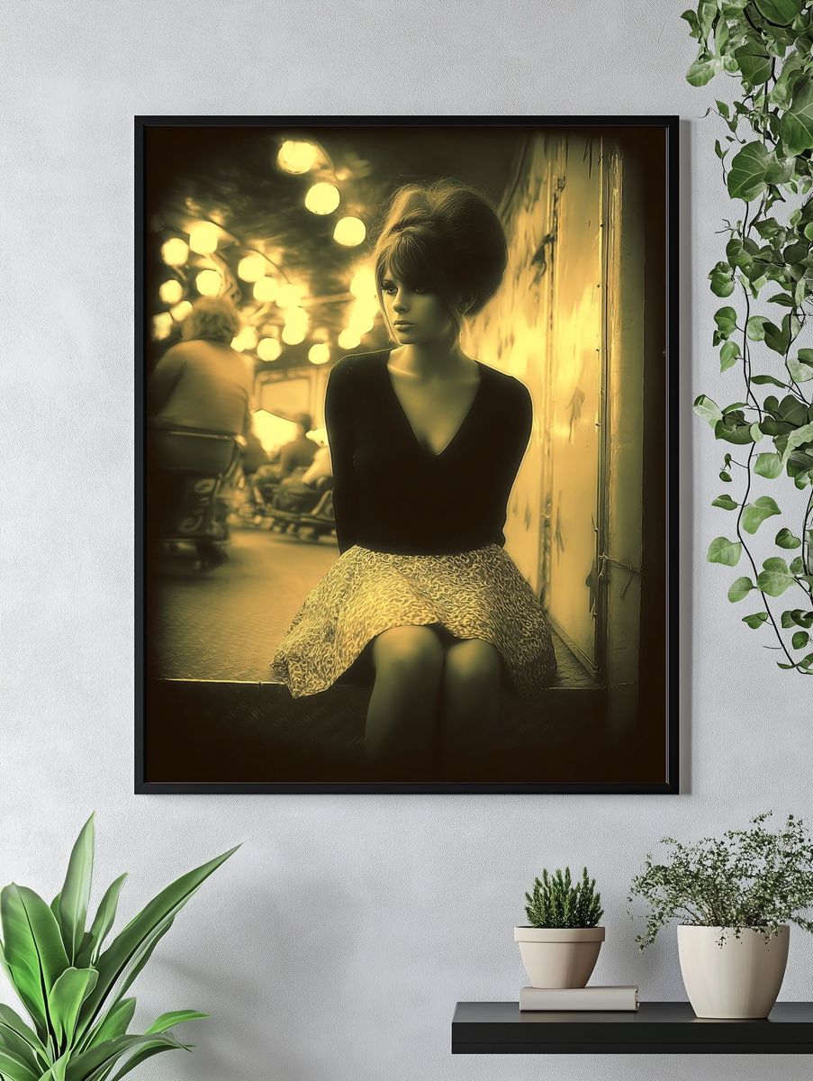 Vintage Doll Portrait Poster. — room view 4