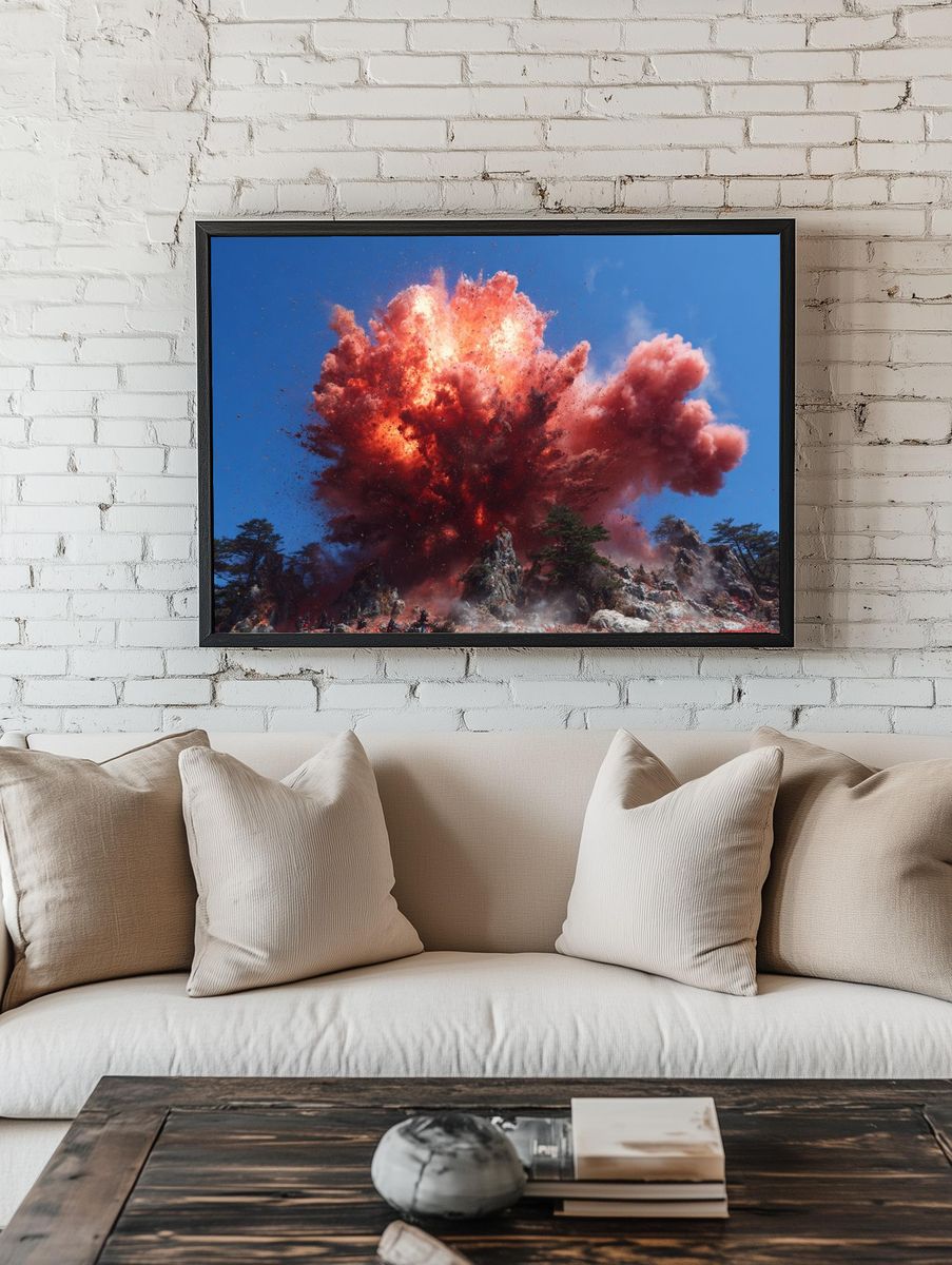 Volcanic Eruption — Photography Print. — room view 1