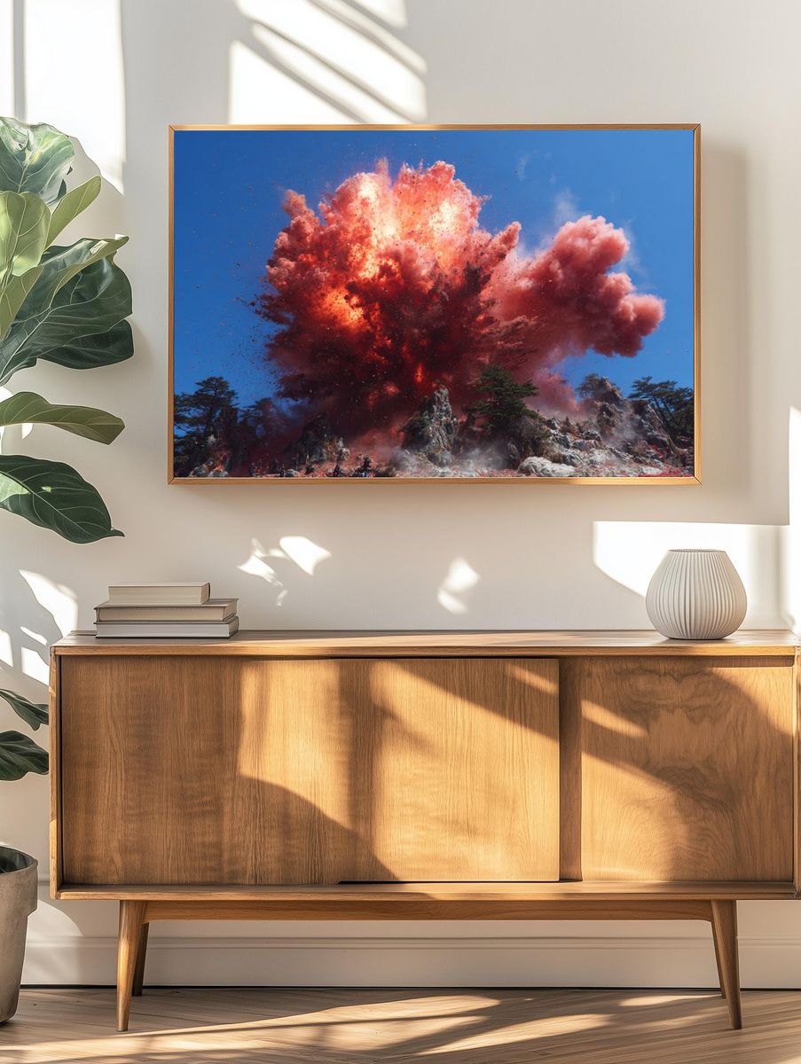 Volcanic Eruption — Photography Print. — room view 3