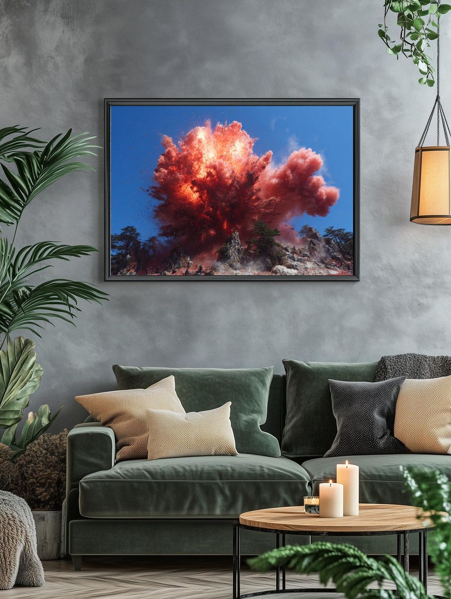 Volcanic Eruption — Photography Print. — room view 4