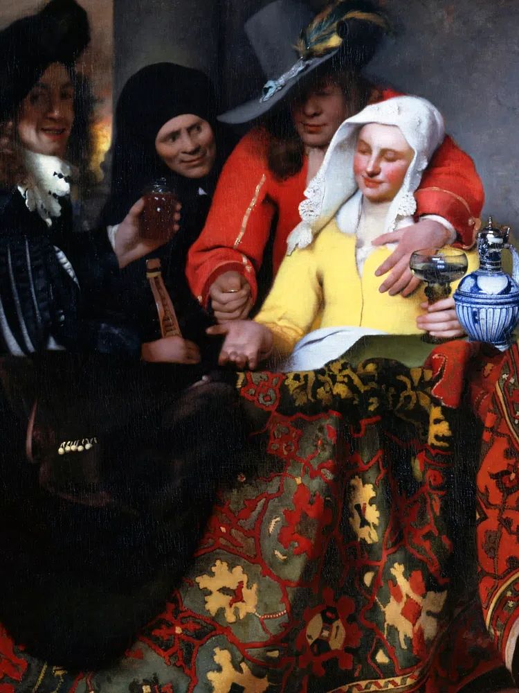 Procuress by Johannes Vermeer (1656) — Art Print. poster detail