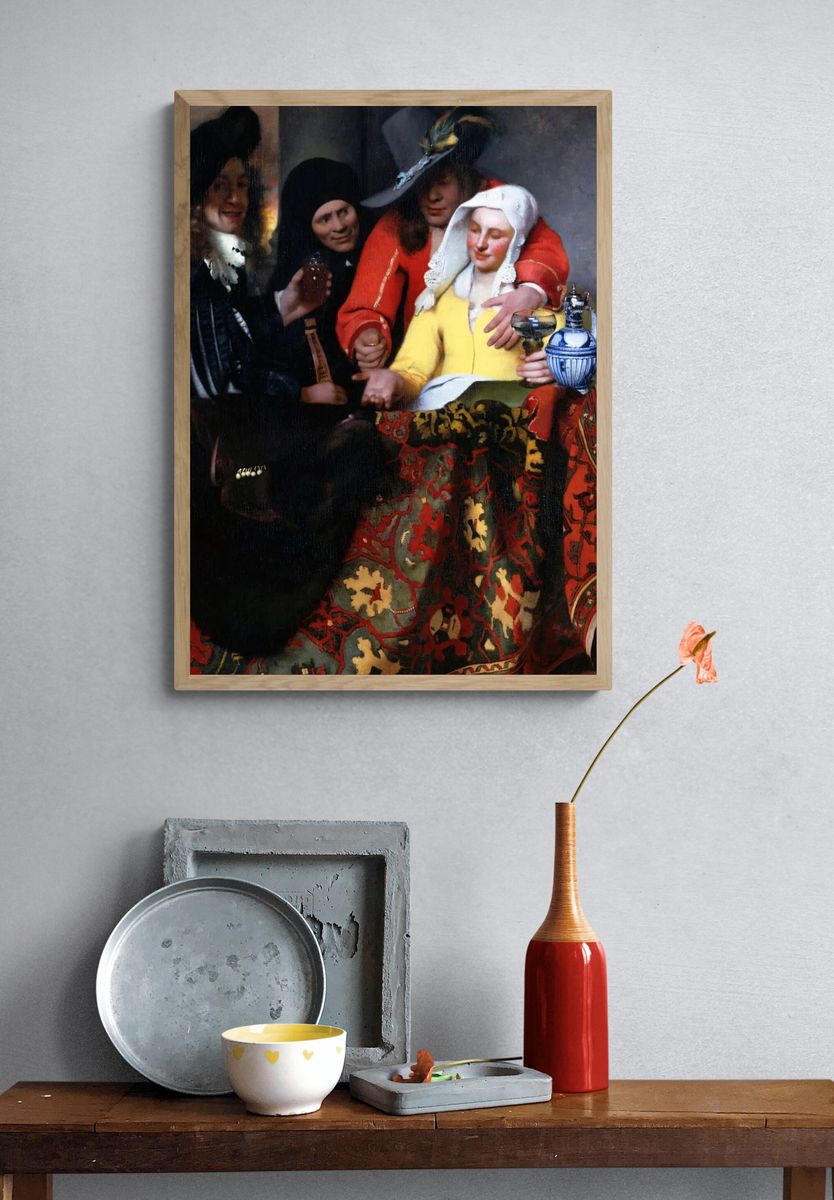 Procuress by Johannes Vermeer (1656) — Art Print. — room view 3