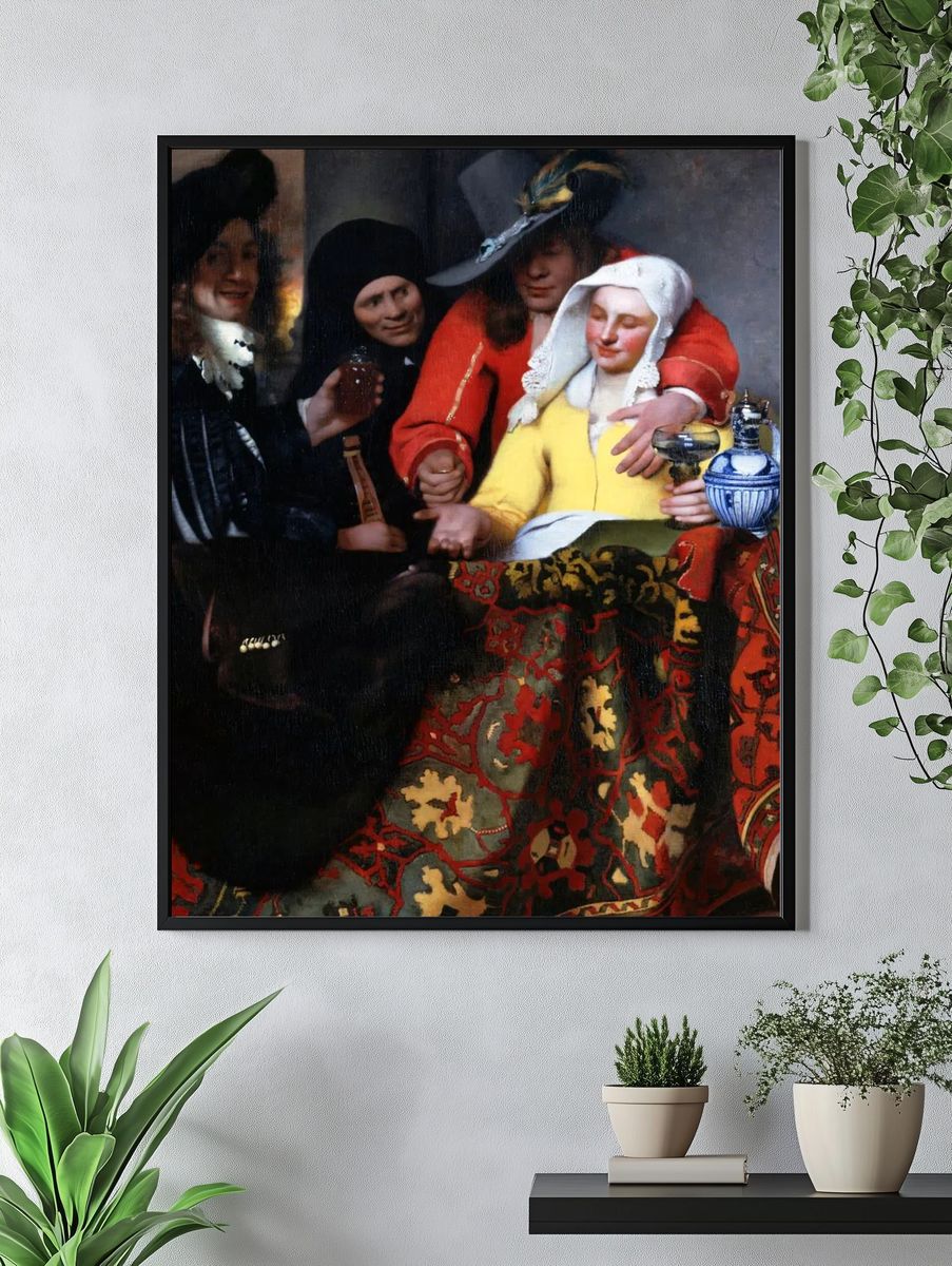 Procuress by Johannes Vermeer (1656) — Art Print. — room view 4