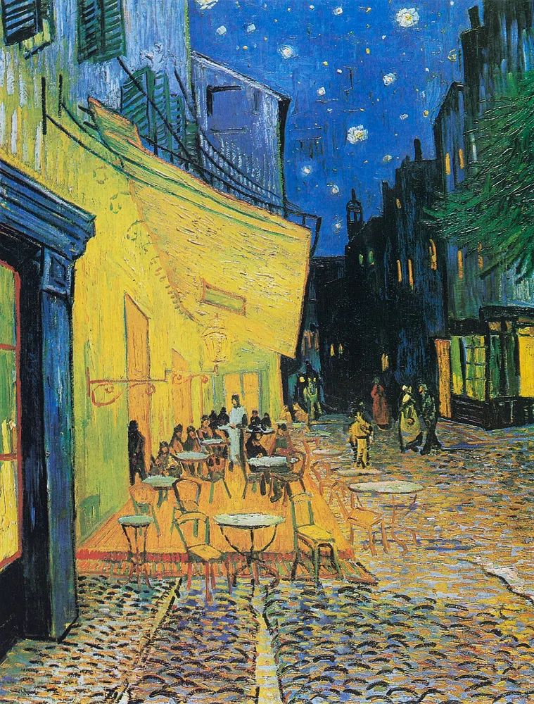 Café Terrace at Night — Fine Art Print. poster detail