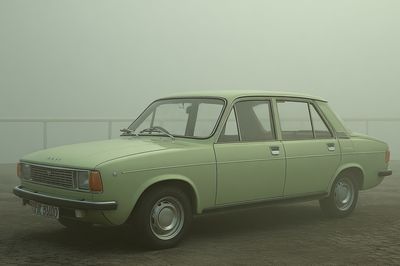 Vintage Green Car — Photography Print. poster print