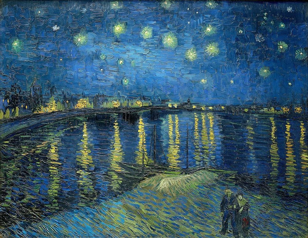 Starry Night Over the Rhône — Fine Art Print. poster — fine-art art