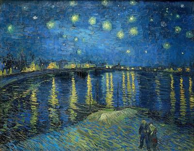 Starry Night Over the Rhône — Fine Art Print. poster