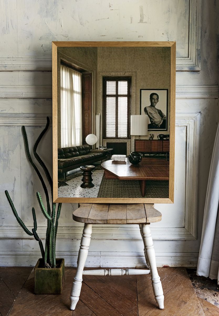 Vintage Living Room Interior Poster. — room view 1