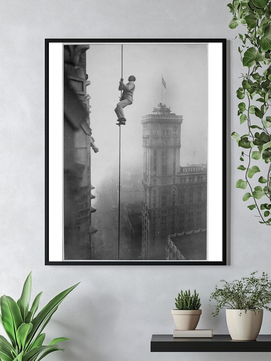 Human Squirrel in Times Square (ca. 1918) — Art Print. — room view 4