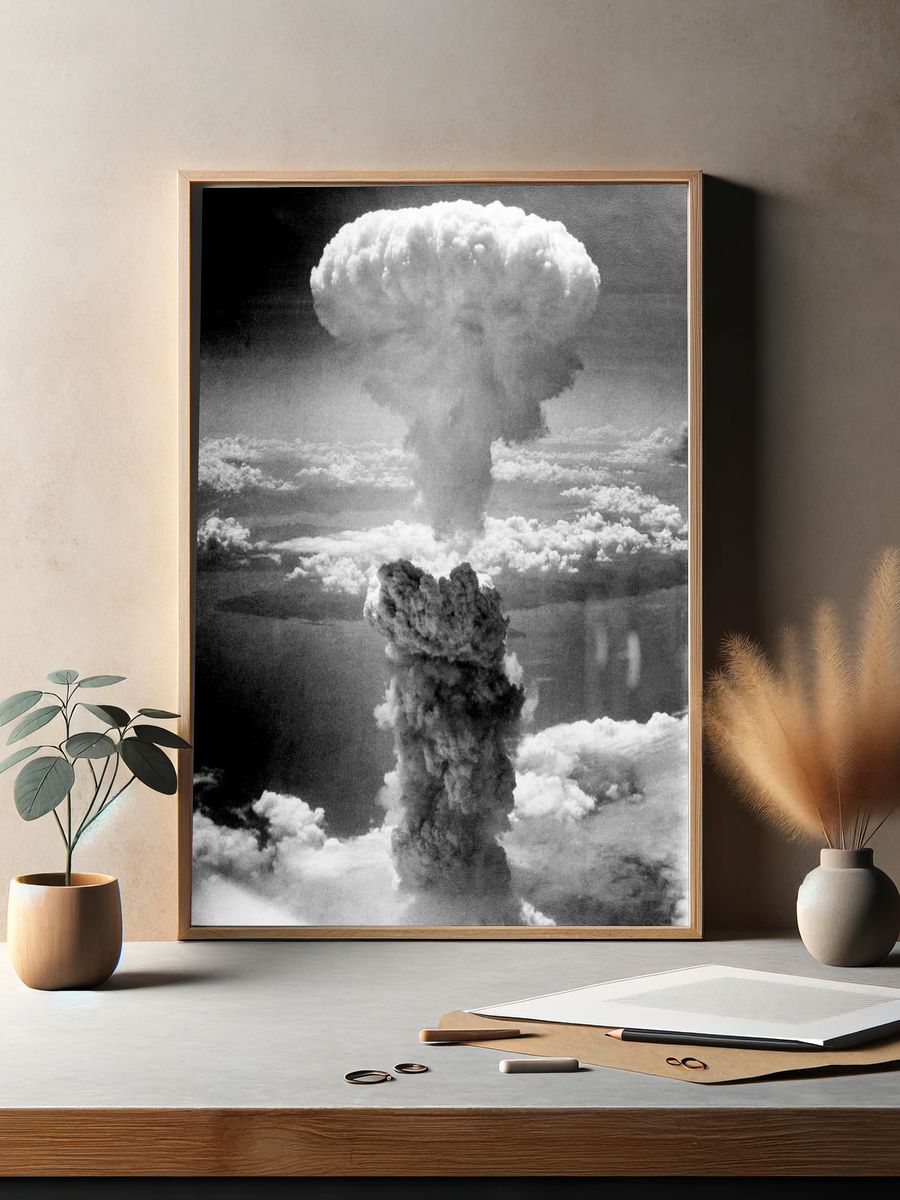 Atomic Bombing of Nagasaki (1945) — Art Print. — room view 2