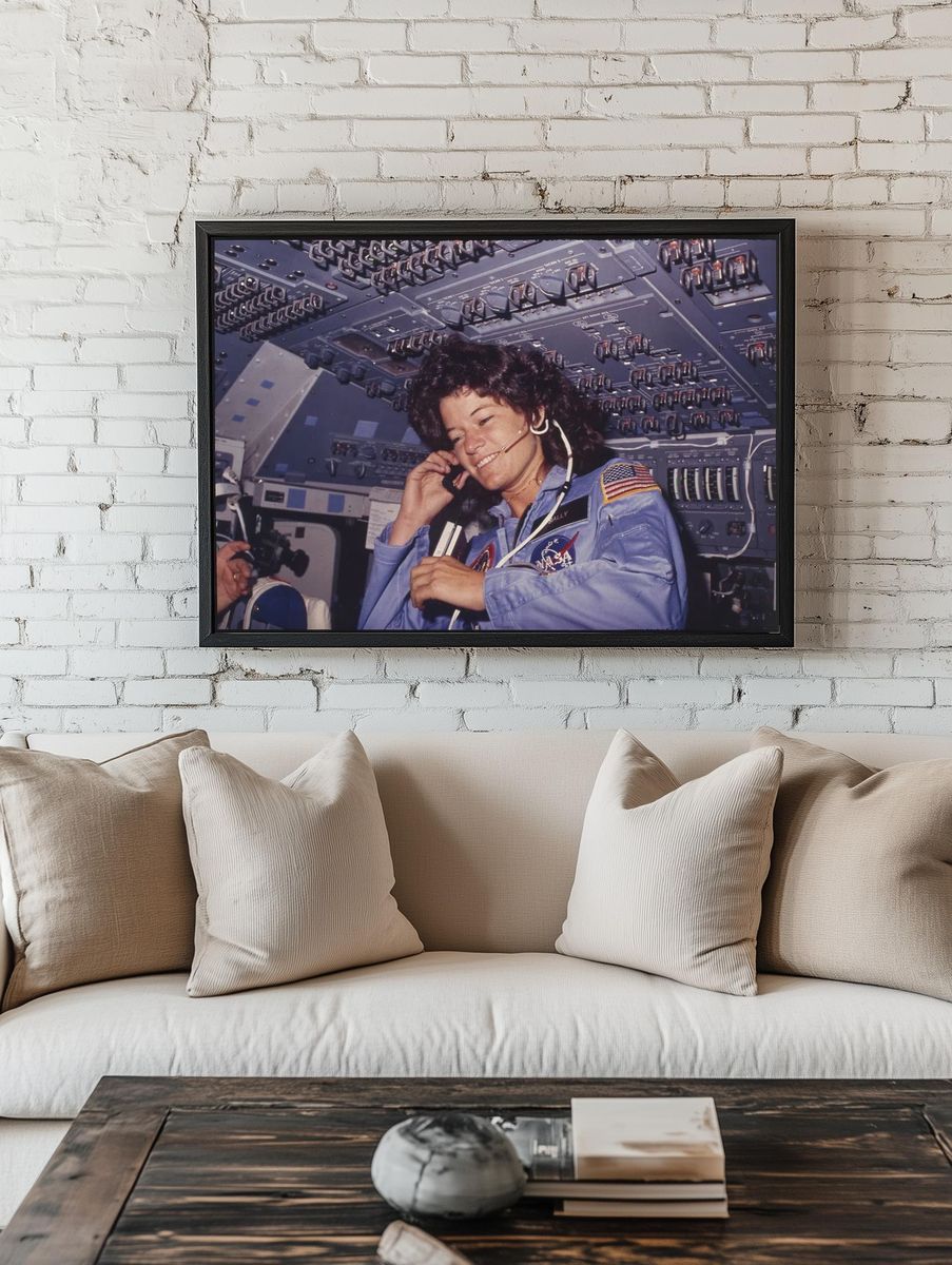Sally Ride — Art Print. — room view 1