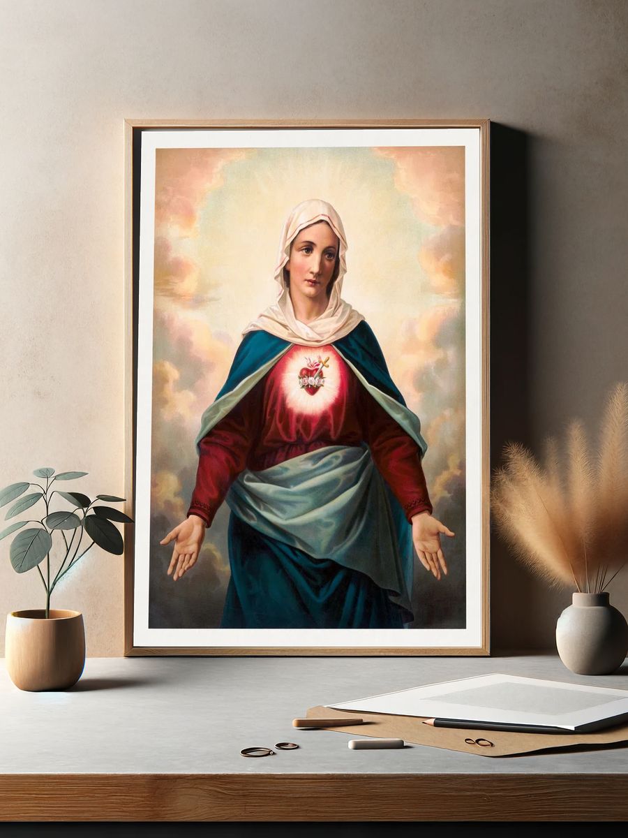 Virgin Mary — Fine Art Print. — room view 2