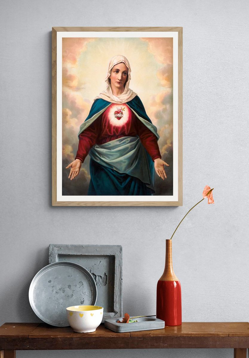Virgin Mary — Fine Art Print. — room view 3