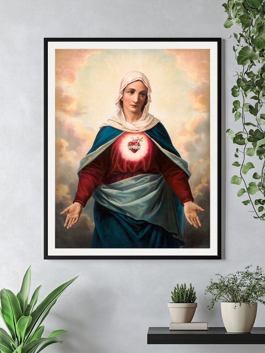 Virgin Mary — Fine Art Print. — room view 4