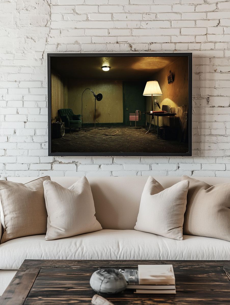 Vintage Room Interior — Photography Print. — room view 1