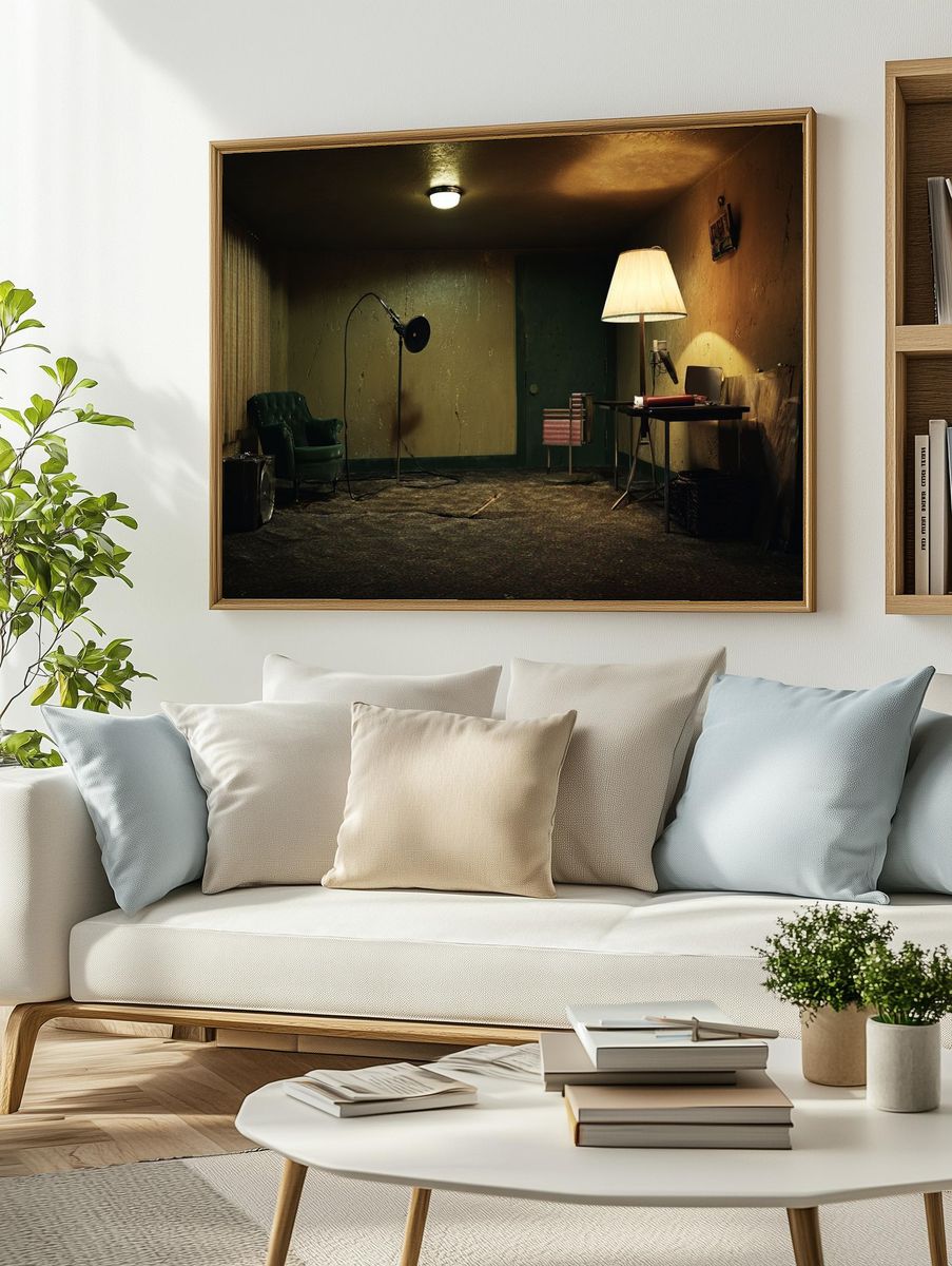 Vintage Room Interior — Photography Print. — room view 2
