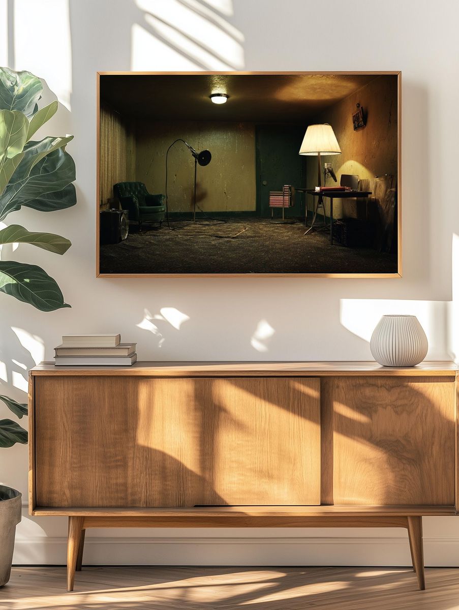 Vintage Room Interior — Photography Print. — room view 3