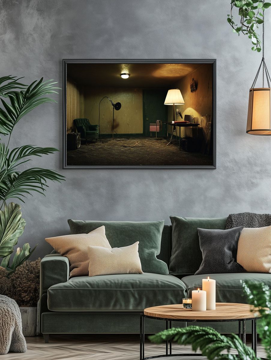 Vintage Room Interior — Photography Print. — room view 4