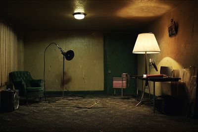 Vintage Room Interior — Photography Print. poster print