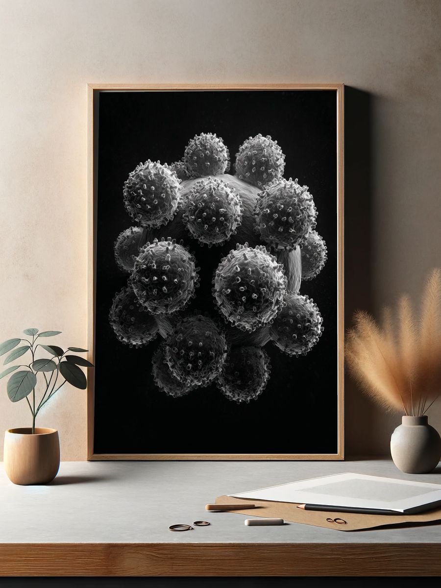 Virus Structure — Fine Art Print. — room view 2
