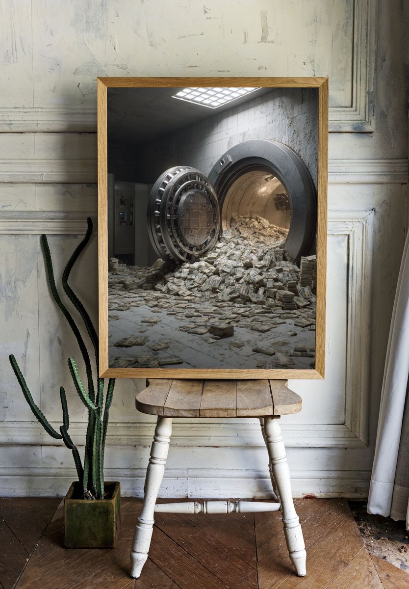 Vault of Wealth — Photography Print. — room view 1