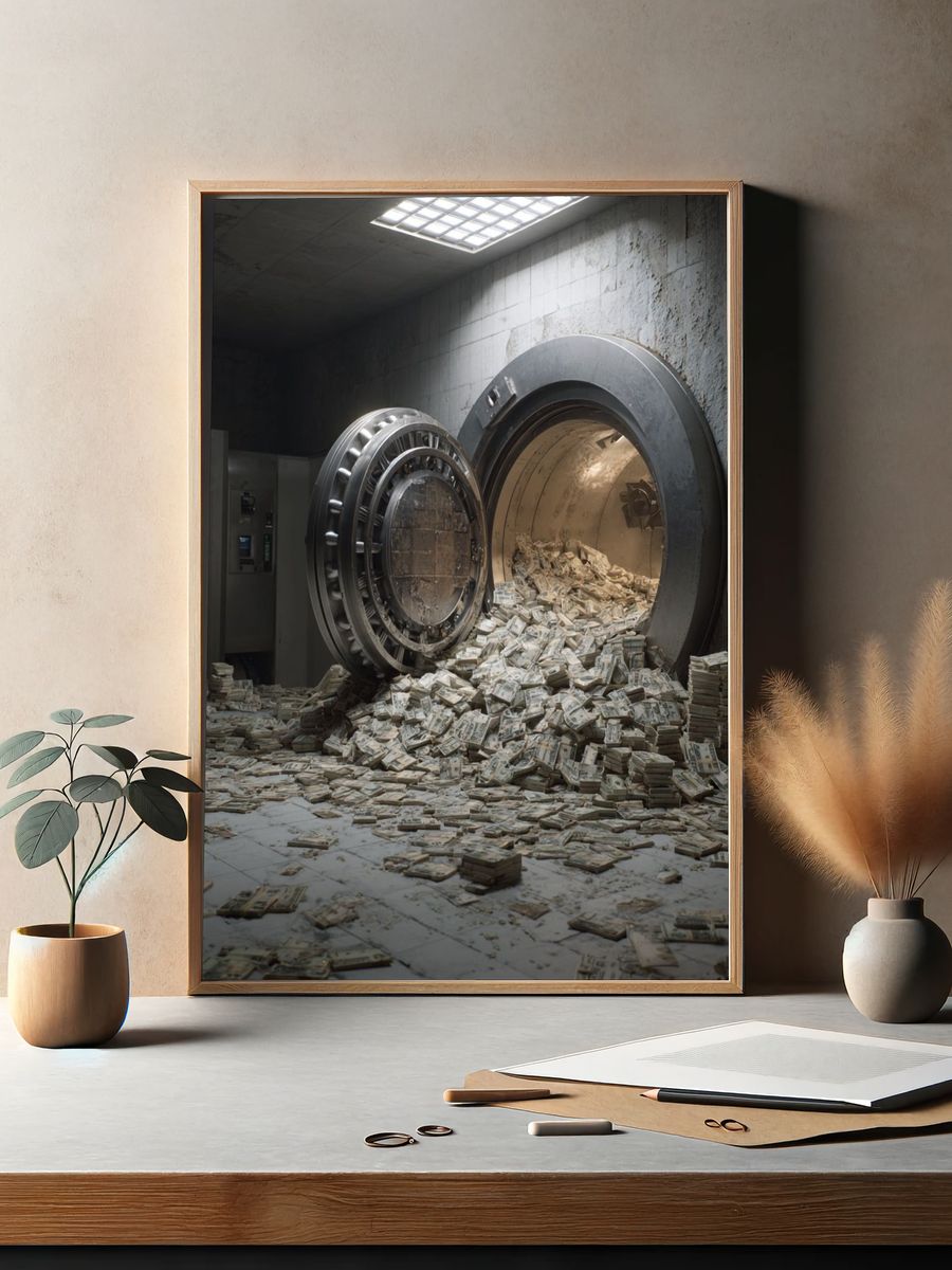 Vault of Wealth — Photography Print. — room view 2