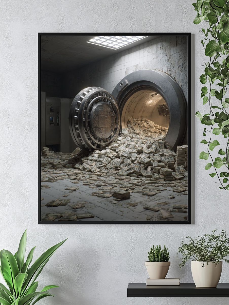 Vault of Wealth — Photography Print. — room view 4