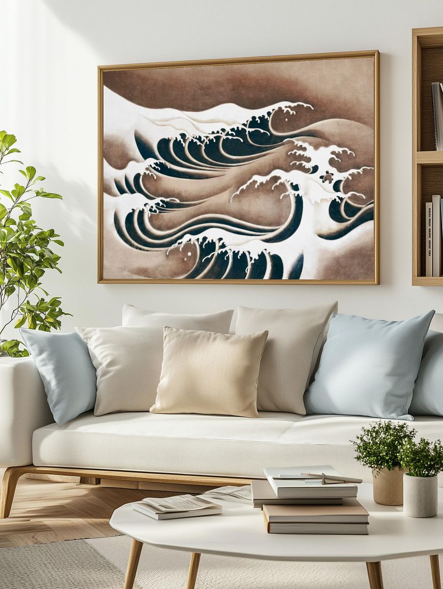 Waves — Fine Art Print. — room view 2