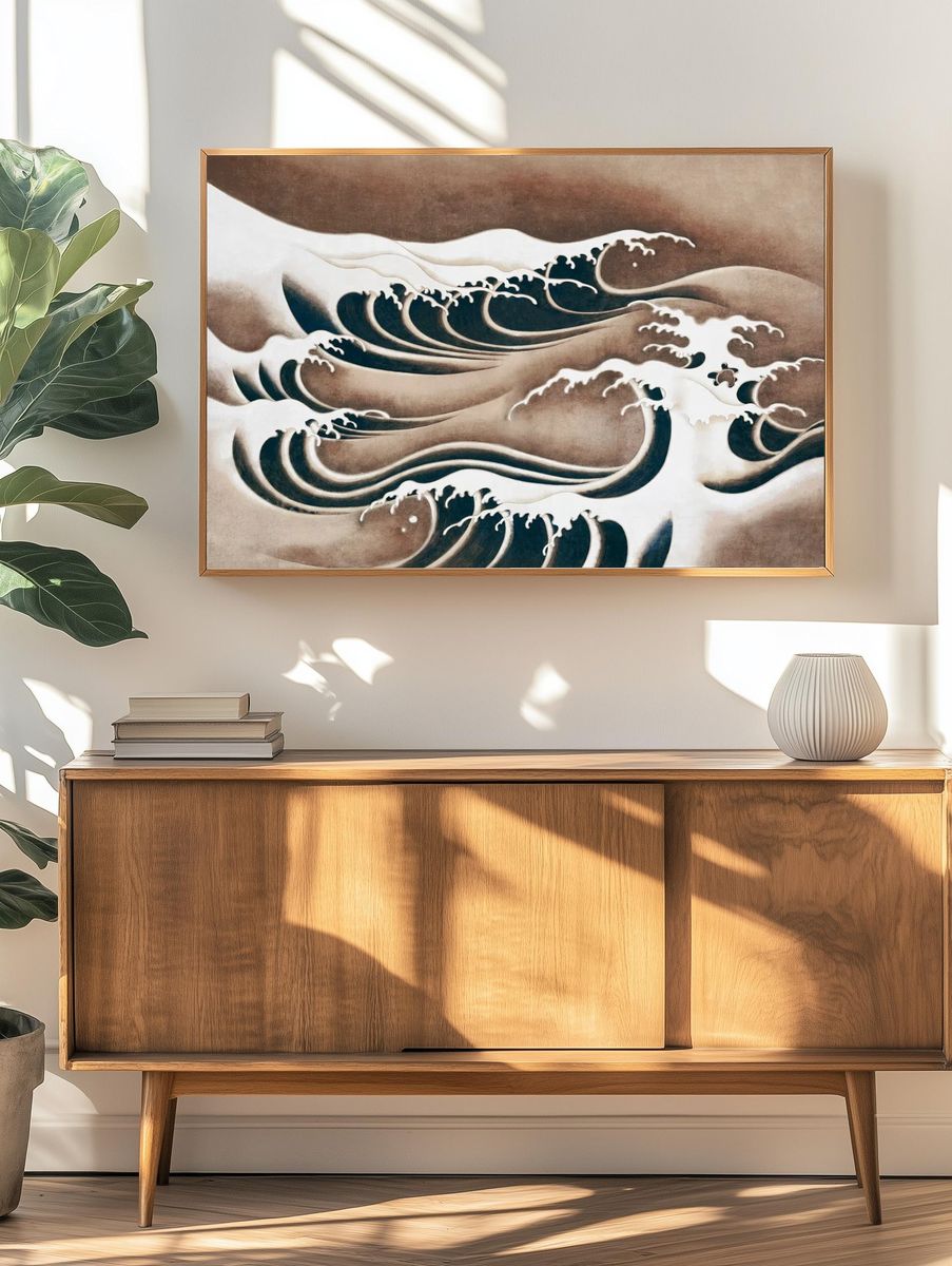 Waves — Fine Art Print. — room view 3