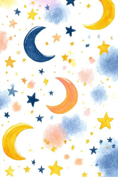 Celestial Dreams — Watercolor Print. poster print