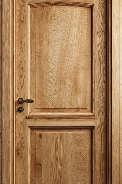 Elegant Wooden Door — Fine Art Print. poster