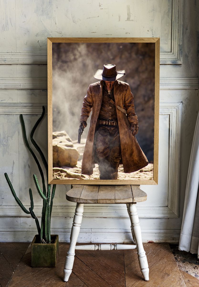 Western Gunslinger Portrait Poster. — room view 1