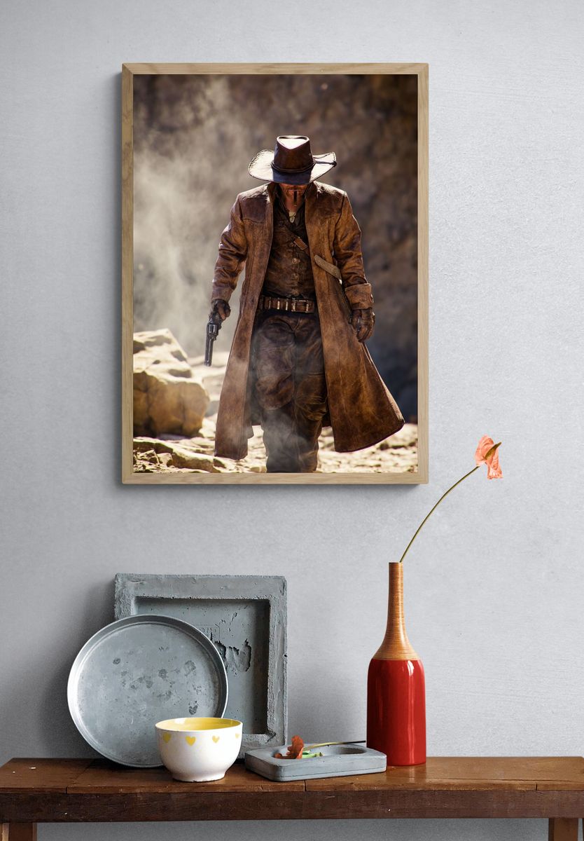 Western Gunslinger Portrait Poster. — room view 3