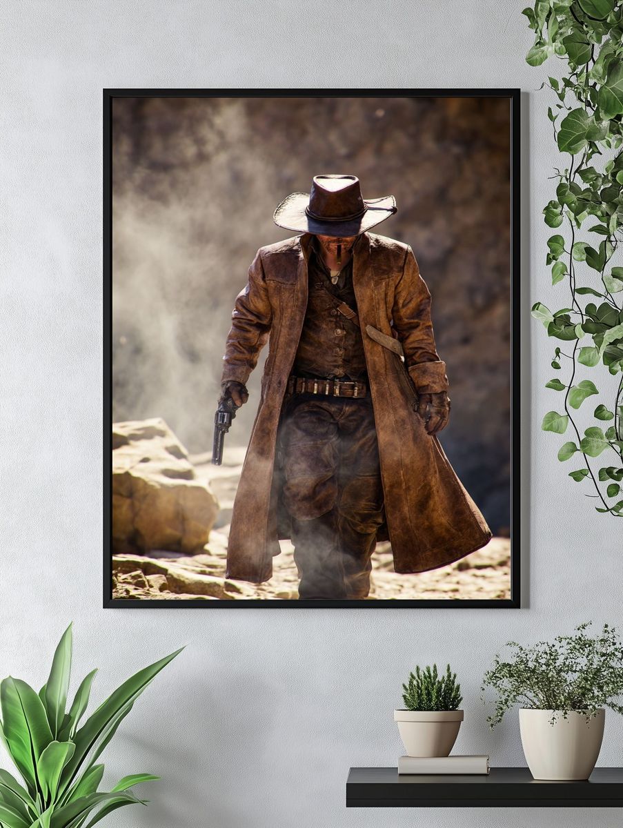 Western Gunslinger Portrait Poster. — room view 4
