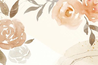 Watercolor Floral Elegance Poster. poster