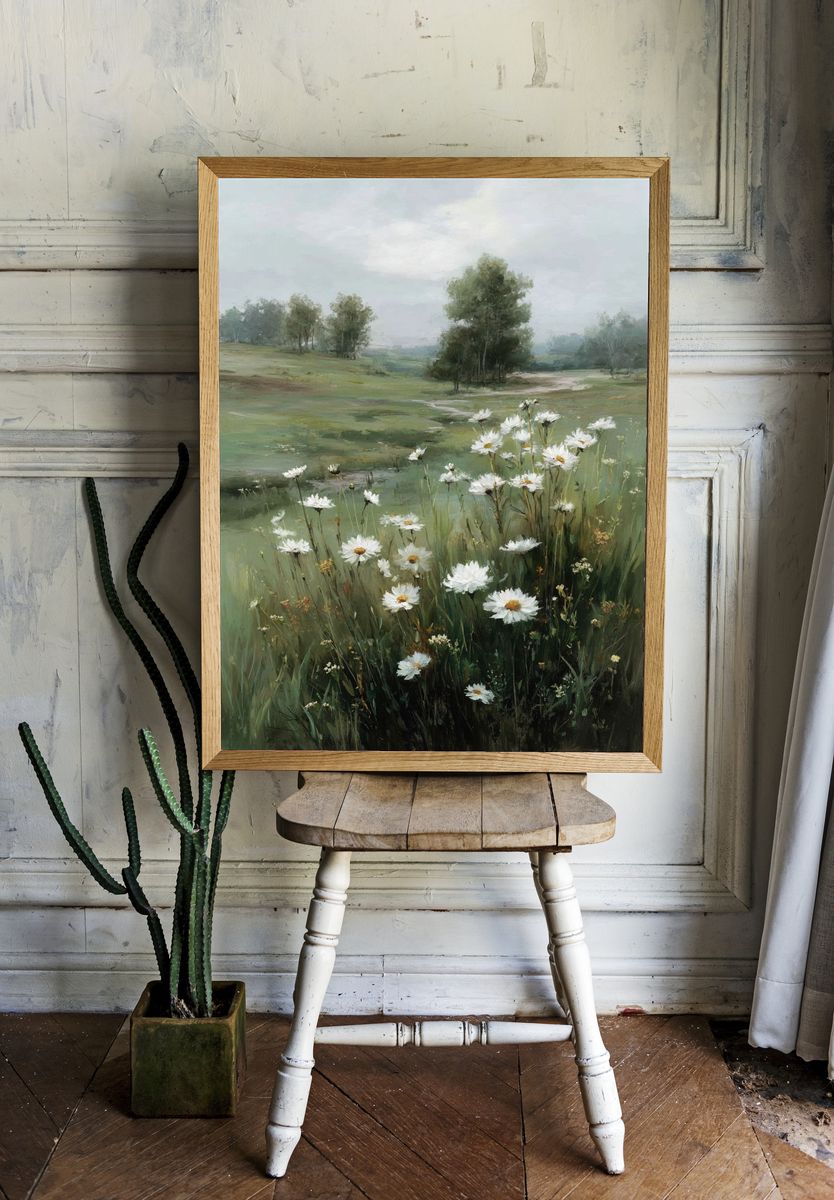 Wildflower Meadow — Fine Art Print. — room view 1