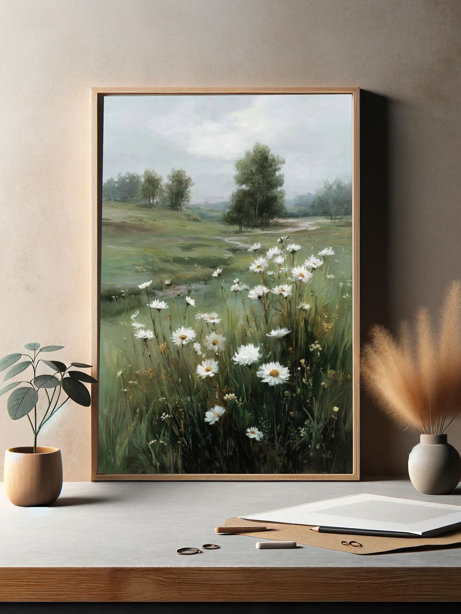 Wildflower Meadow — Fine Art Print. — room view 2