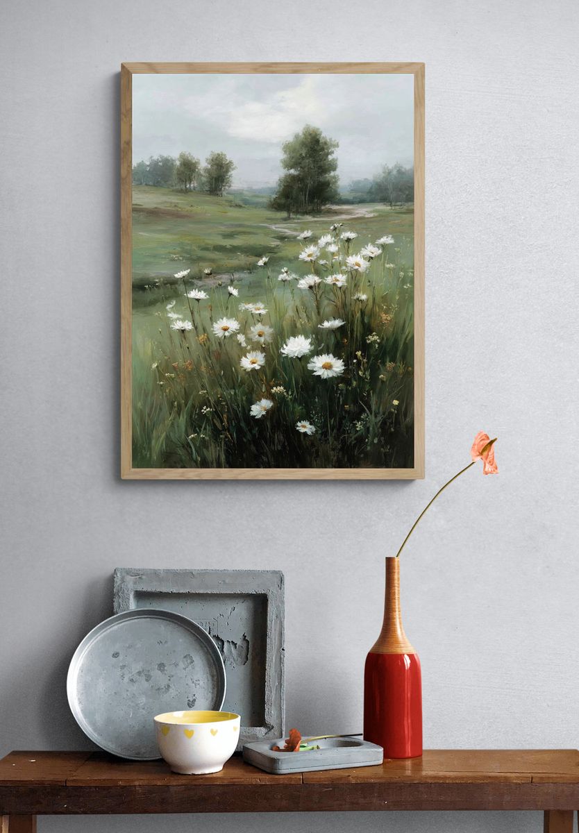 Wildflower Meadow — Fine Art Print. — room view 3