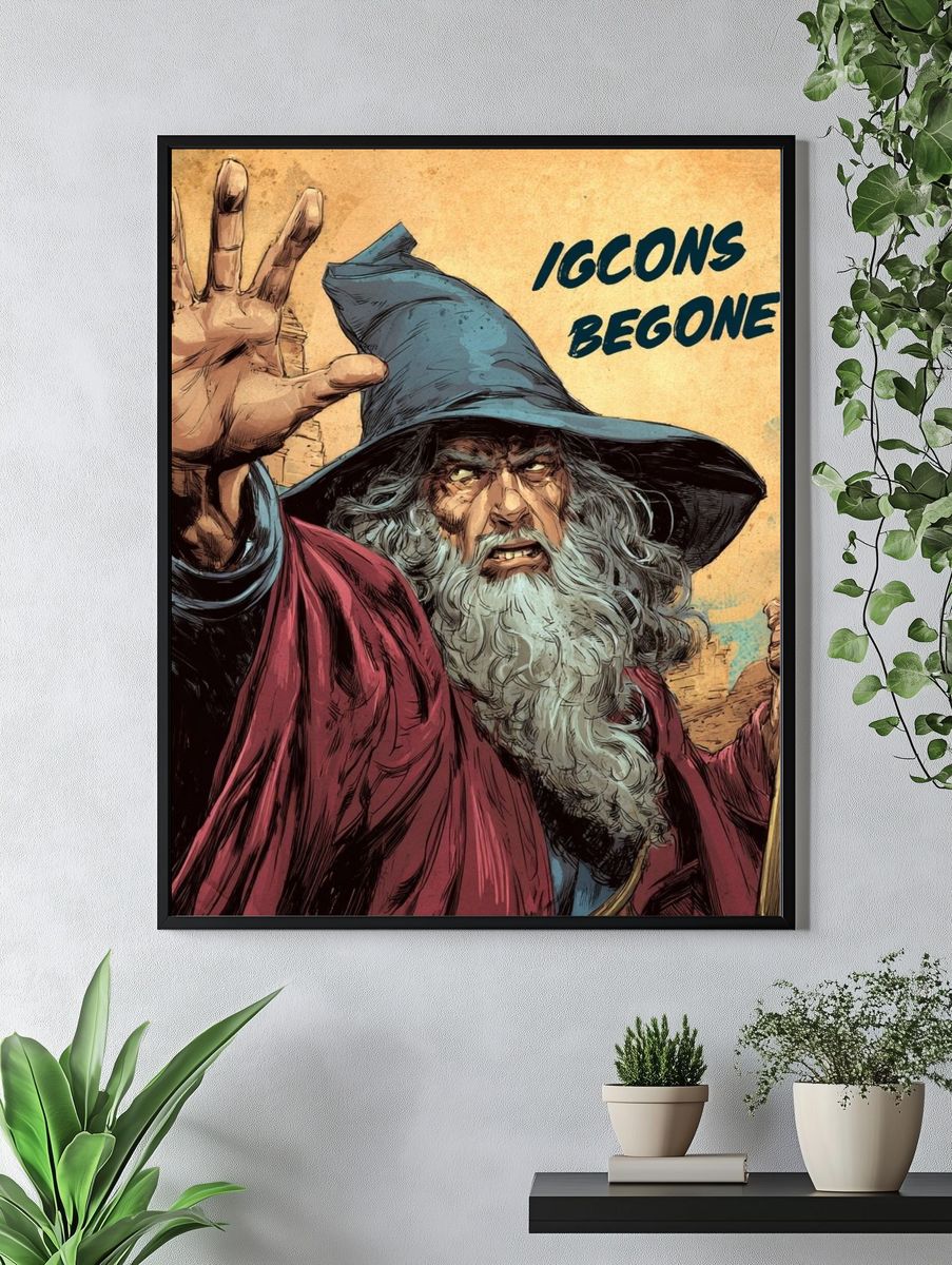 Wizard — Comic Art Print. — room view 4