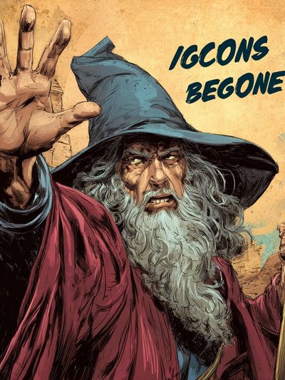 Wizard — Comic Art Print. poster print