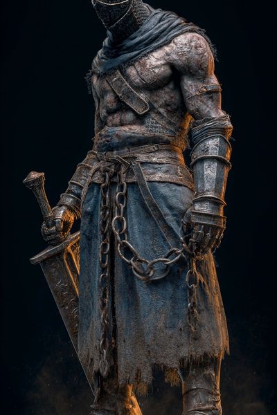Warrior Knight — Fantasy Art Print. poster print