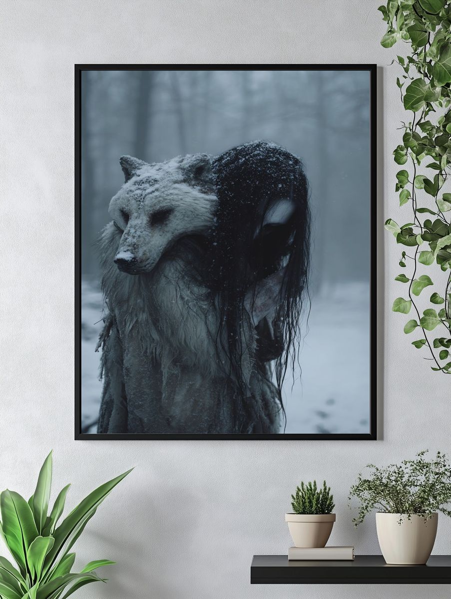 Mystical Wolf Spirit — Fine Art Print. — room view 4
