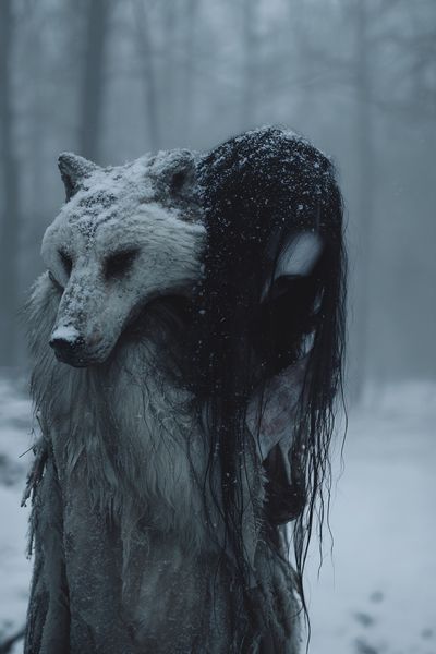Mystical Wolf Spirit — Fine Art Print. poster print