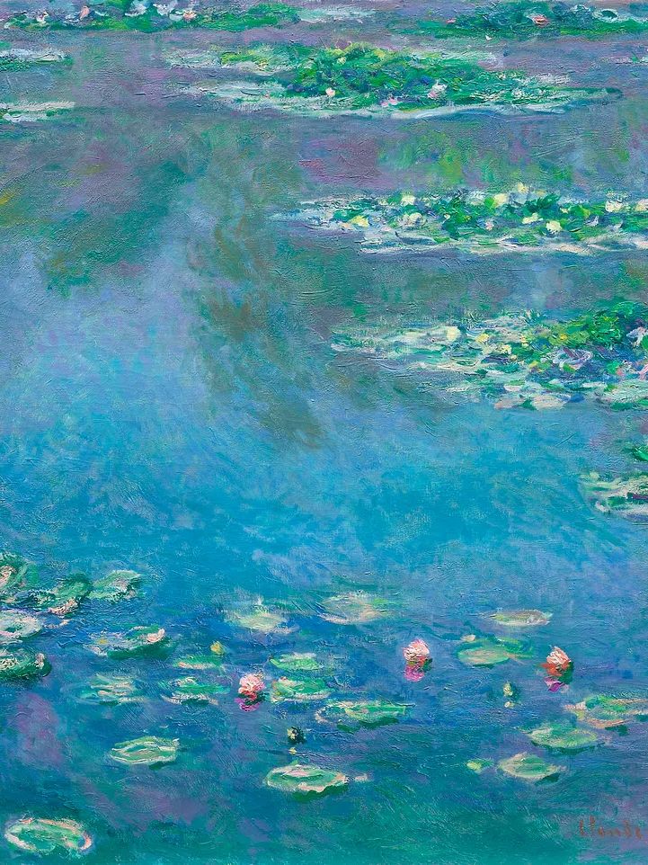 Water Lilies — Impressionist Print. poster detail