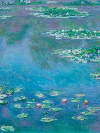 Water Lilies — Impressionist Print. poster print