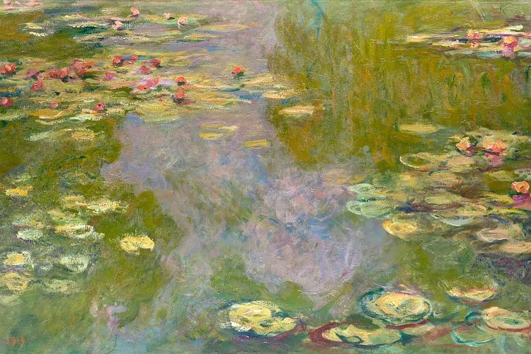 Water Lilies (1919) Claude Monet. poster — fine-art art